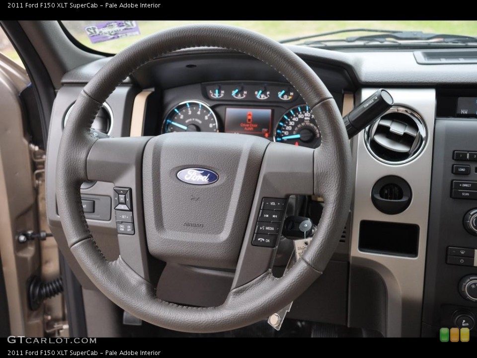 Pale Adobe Interior Steering Wheel for the 2011 Ford F150 XLT SuperCab #58877526