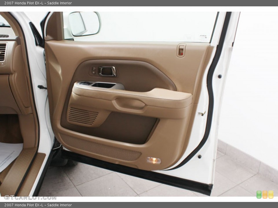 Saddle Interior Door Panel for the 2007 Honda Pilot EX-L #58877892
