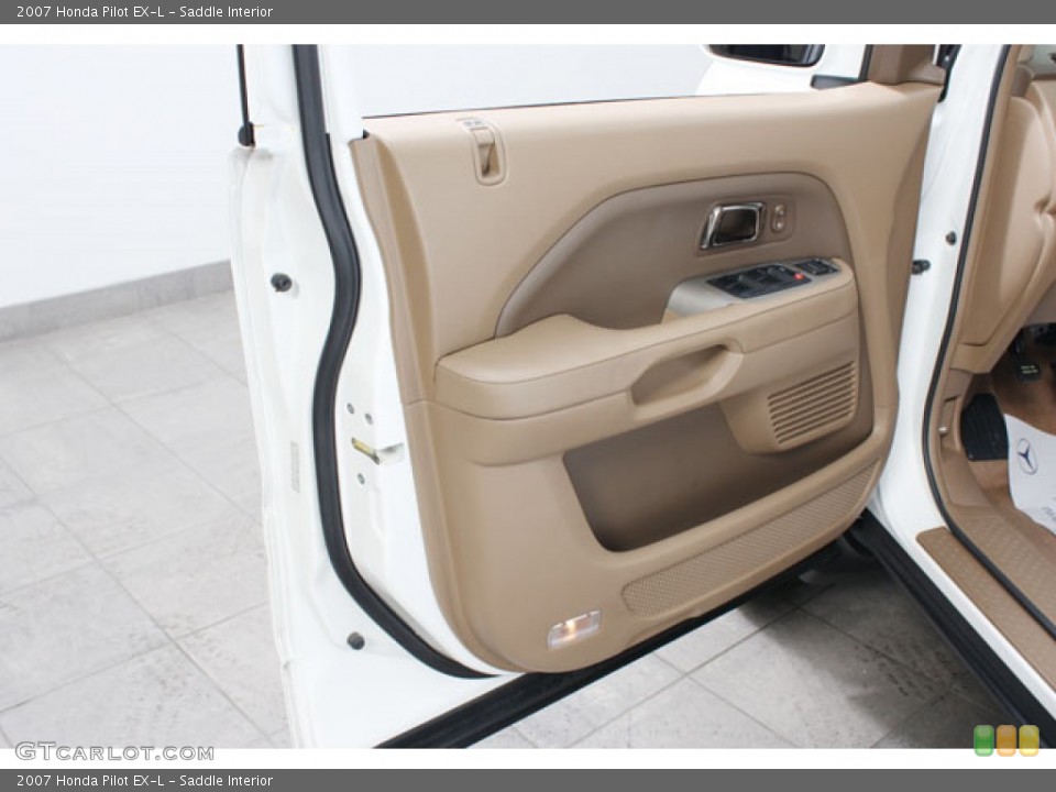 Saddle Interior Door Panel for the 2007 Honda Pilot EX-L #58877919