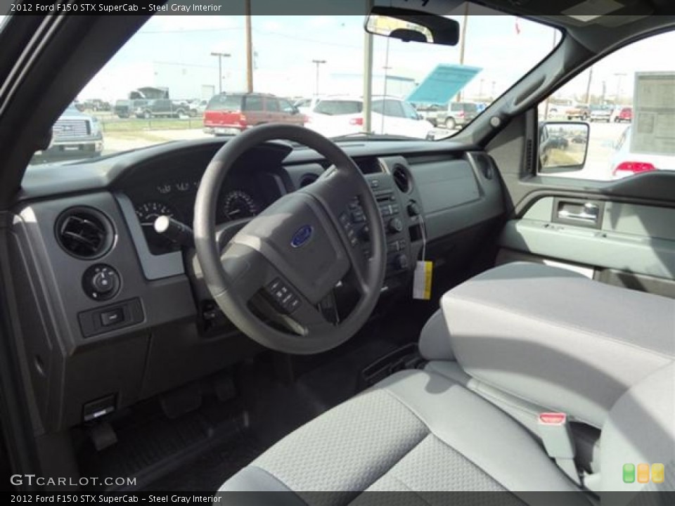 Steel Gray Interior Prime Interior for the 2012 Ford F150 STX SuperCab #58878354
