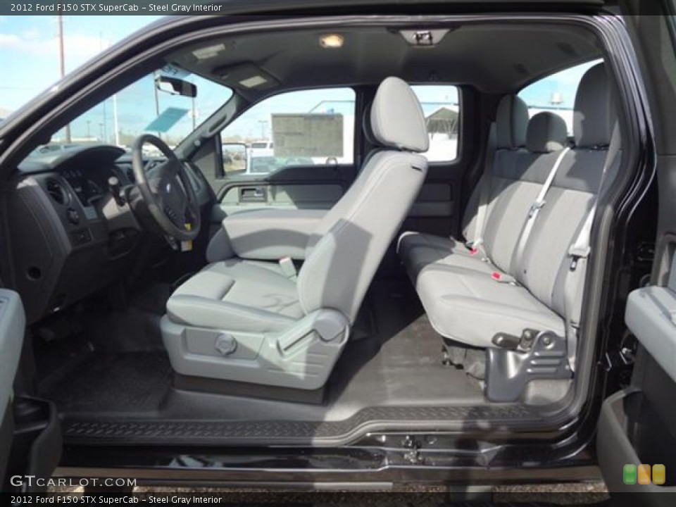 Steel Gray Interior Photo for the 2012 Ford F150 STX SuperCab #58878381
