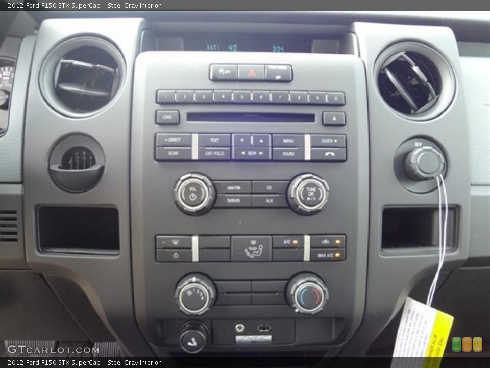 Steel Gray Interior Controls for the 2012 Ford F150 STX SuperCab #58878389
