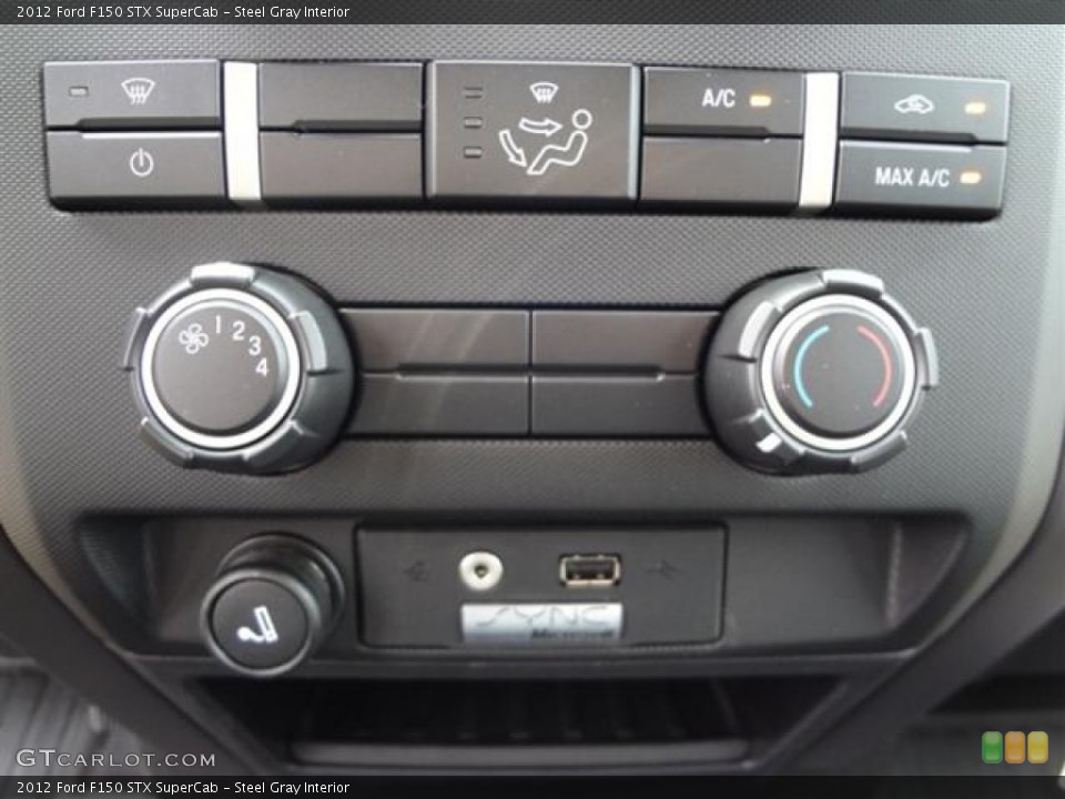 Steel Gray Interior Controls for the 2012 Ford F150 STX SuperCab #58878396