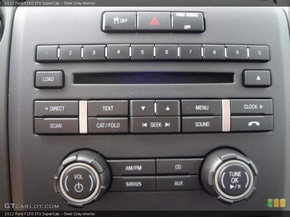 Steel Gray Interior Controls for the 2012 Ford F150 STX SuperCab #58878403