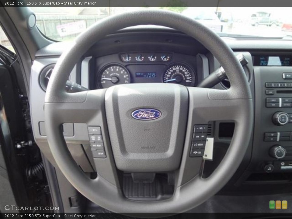Steel Gray Interior Steering Wheel for the 2012 Ford F150 STX SuperCab #58878432