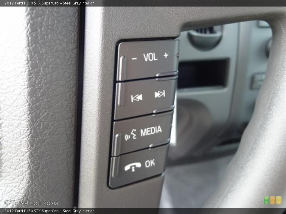 Steel Gray Interior Controls for the 2012 Ford F150 STX SuperCab #58878447