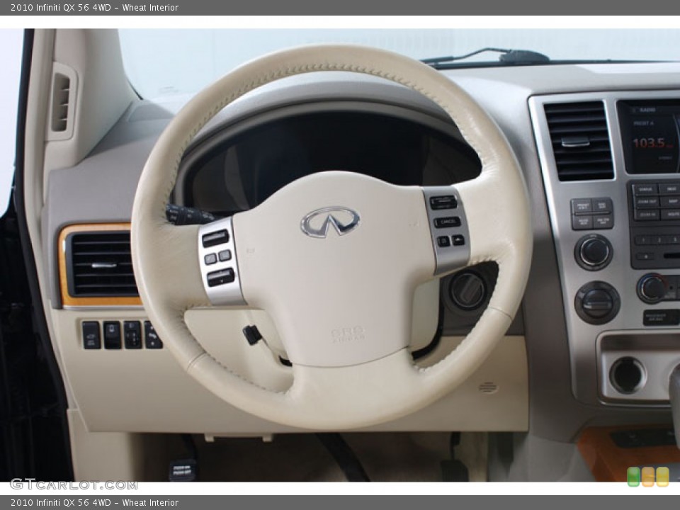 Wheat Interior Steering Wheel for the 2010 Infiniti QX 56 4WD #58878942