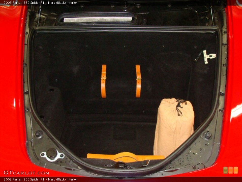Nero (Black) Interior Trunk for the 2003 Ferrari 360 Spider F1 #58879638