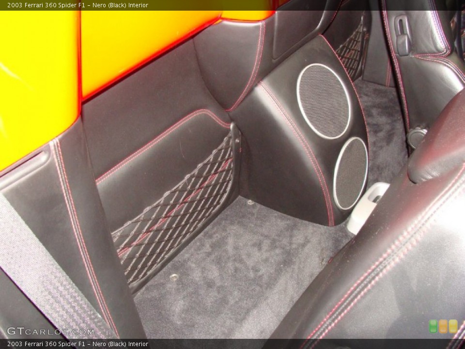 Nero (Black) Interior Photo for the 2003 Ferrari 360 Spider F1 #58879659