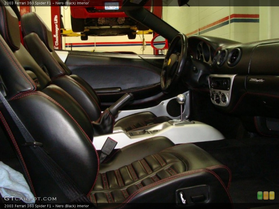 Nero (Black) Interior Photo for the 2003 Ferrari 360 Spider F1 #58879668