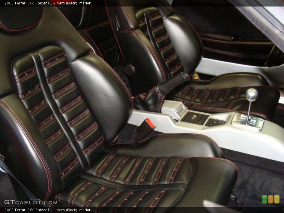 Nero (Black) Interior Photo for the 2003 Ferrari 360 Spider F1 #58879686