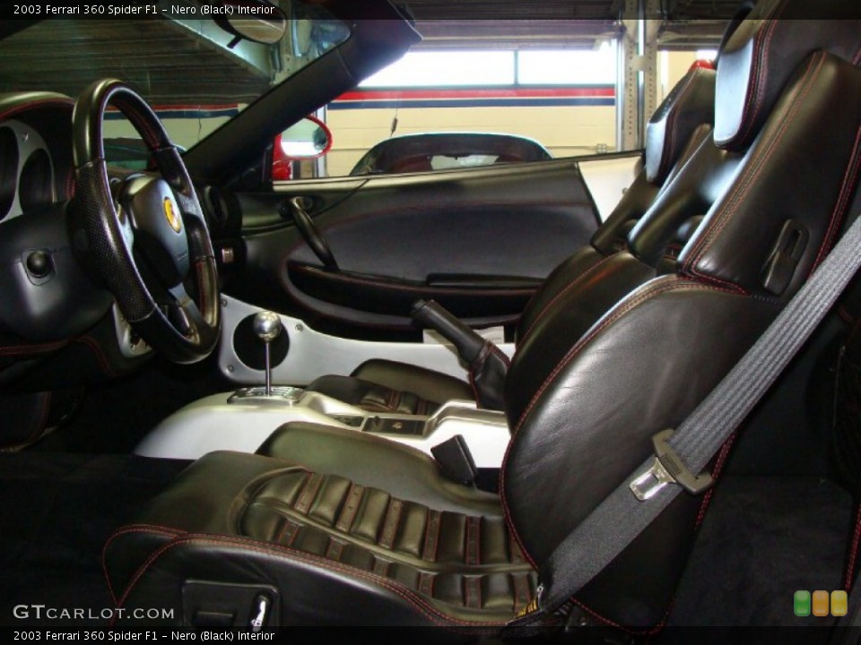 Nero (Black) Interior Photo for the 2003 Ferrari 360 Spider F1 #58879707