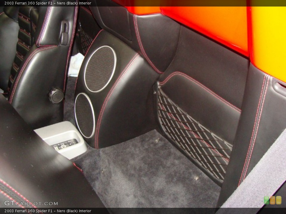 Nero (Black) Interior Photo for the 2003 Ferrari 360 Spider F1 #58879719