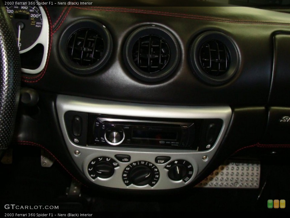 Nero (Black) Interior Controls for the 2003 Ferrari 360 Spider F1 #58879742