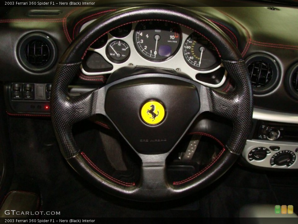 Nero (Black) Interior Steering Wheel for the 2003 Ferrari 360 Spider F1 #58879768
