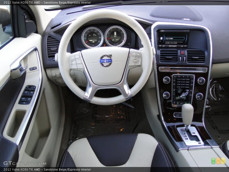Sandstone Beige/Espresso Interior Dashboard for the 2012 Volvo XC60 T6 AWD #58881138