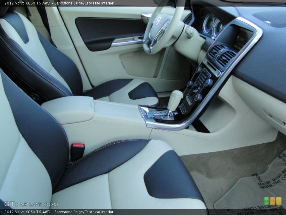 Sandstone Beige/Espresso Interior Photo for the 2012 Volvo XC60 T6 AWD #58881186