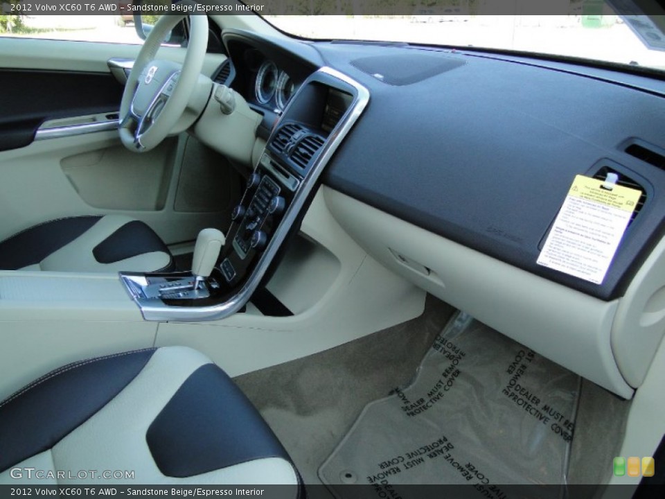 Sandstone Beige/Espresso Interior Dashboard for the 2012 Volvo XC60 T6 AWD #58881195
