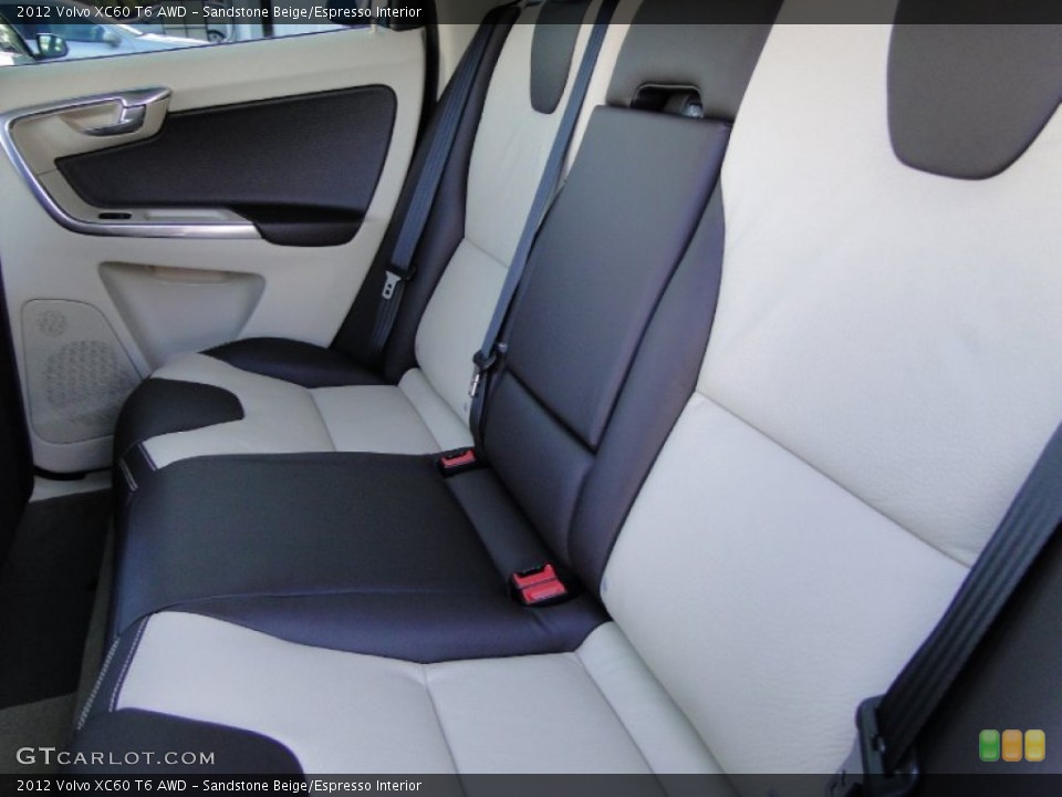 Sandstone Beige/Espresso Interior Photo for the 2012 Volvo XC60 T6 AWD #58881225