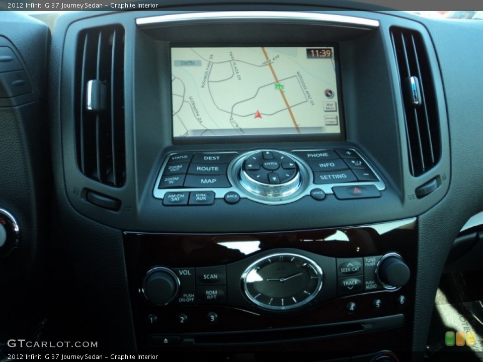 Graphite Interior Navigation for the 2012 Infiniti G 37 Journey Sedan #58882800