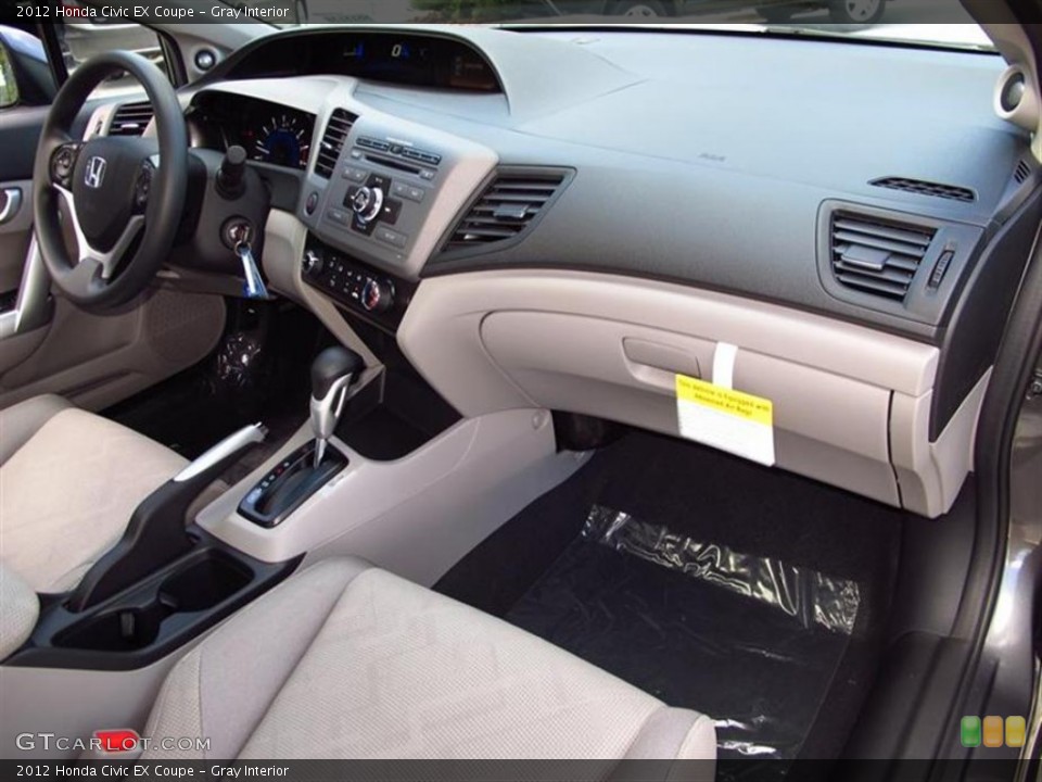 Gray Interior Dashboard for the 2012 Honda Civic EX Coupe #58884090