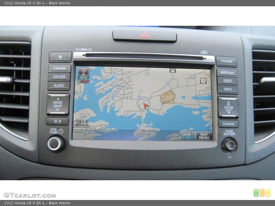 Black Interior Navigation for the 2012 Honda CR-V EX-L #58884201