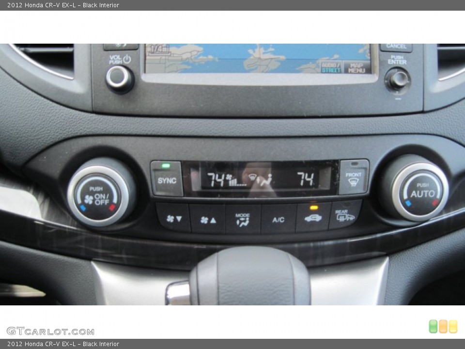 Black Interior Controls for the 2012 Honda CR-V EX-L #58884240