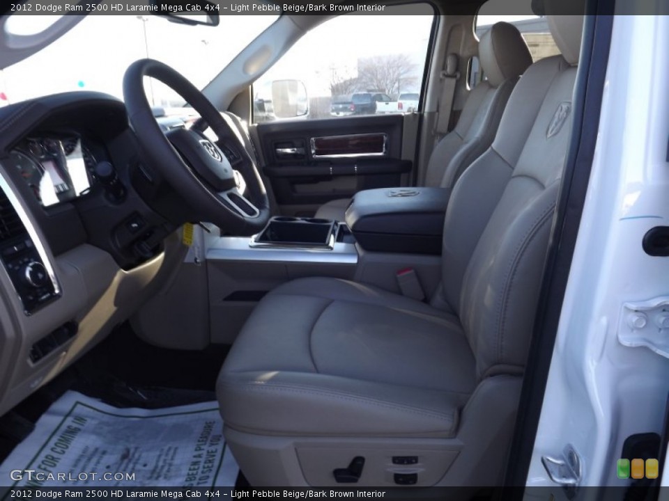 Light Pebble Beige/Bark Brown Interior Photo for the 2012 Dodge Ram 2500 HD Laramie Mega Cab 4x4 #58884738