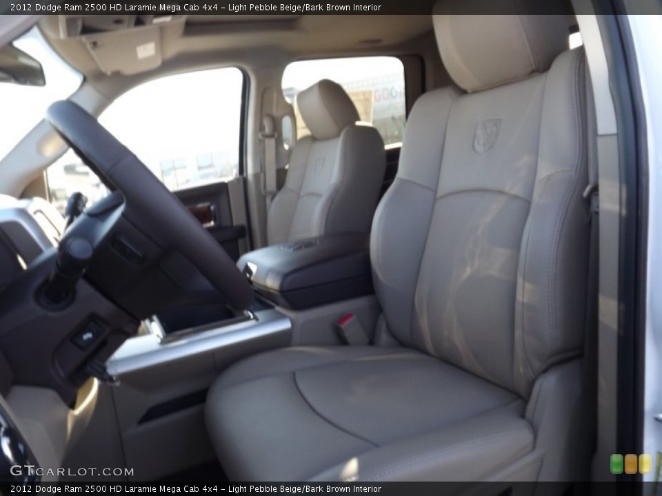 Light Pebble Beige/Bark Brown Interior Photo for the 2012 Dodge Ram 2500 HD Laramie Mega Cab 4x4 #58884756