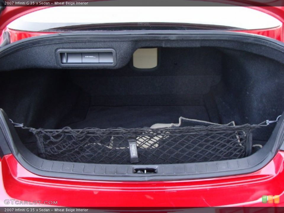 Wheat Beige Interior Trunk for the 2007 Infiniti G 35 x Sedan #58887054