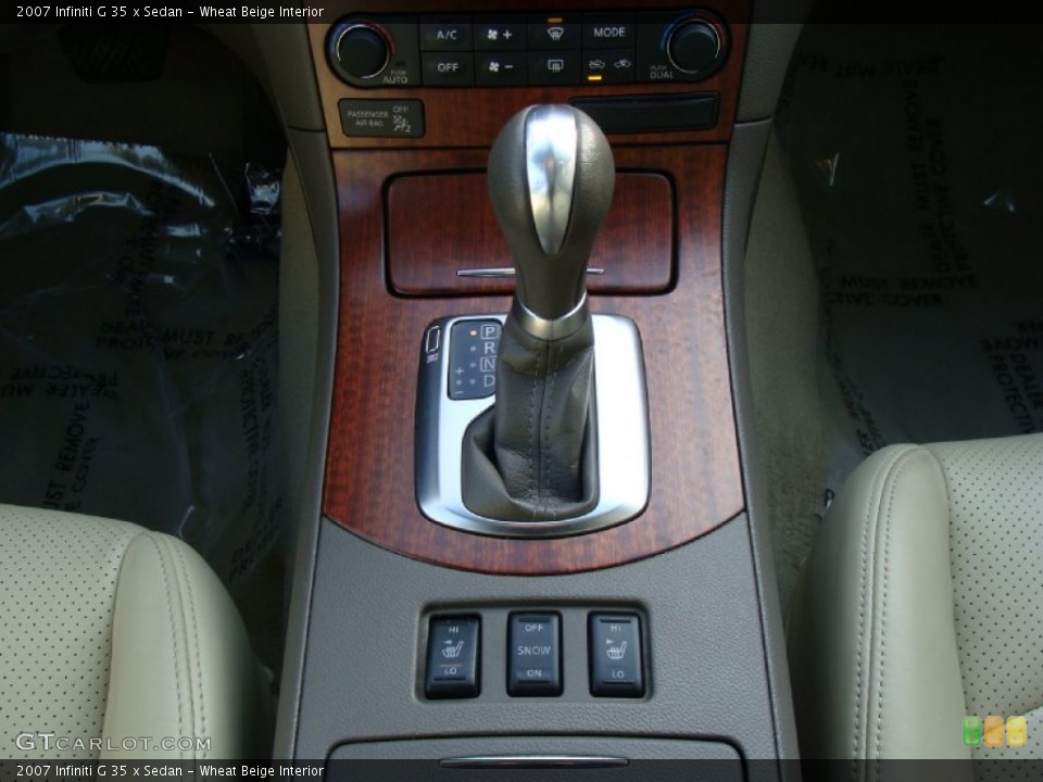 Wheat Beige Interior Transmission for the 2007 Infiniti G 35 x Sedan #58887126
