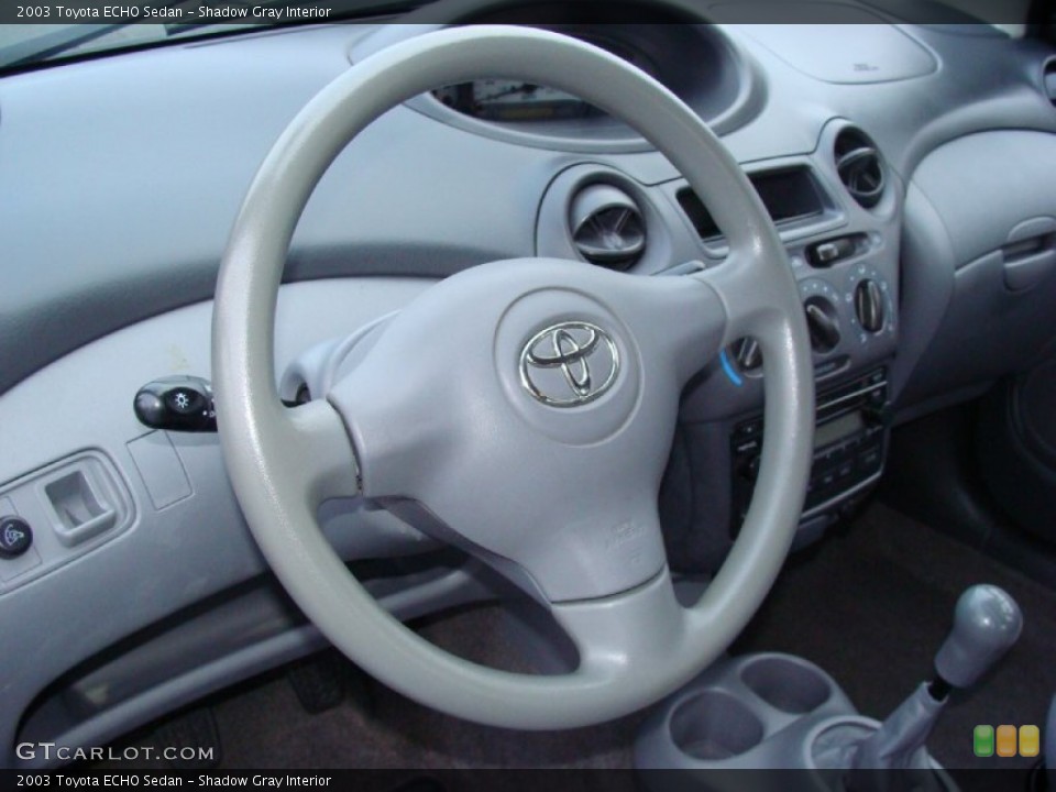 Shadow Gray Interior Steering Wheel for the 2003 Toyota ECHO Sedan #58887297