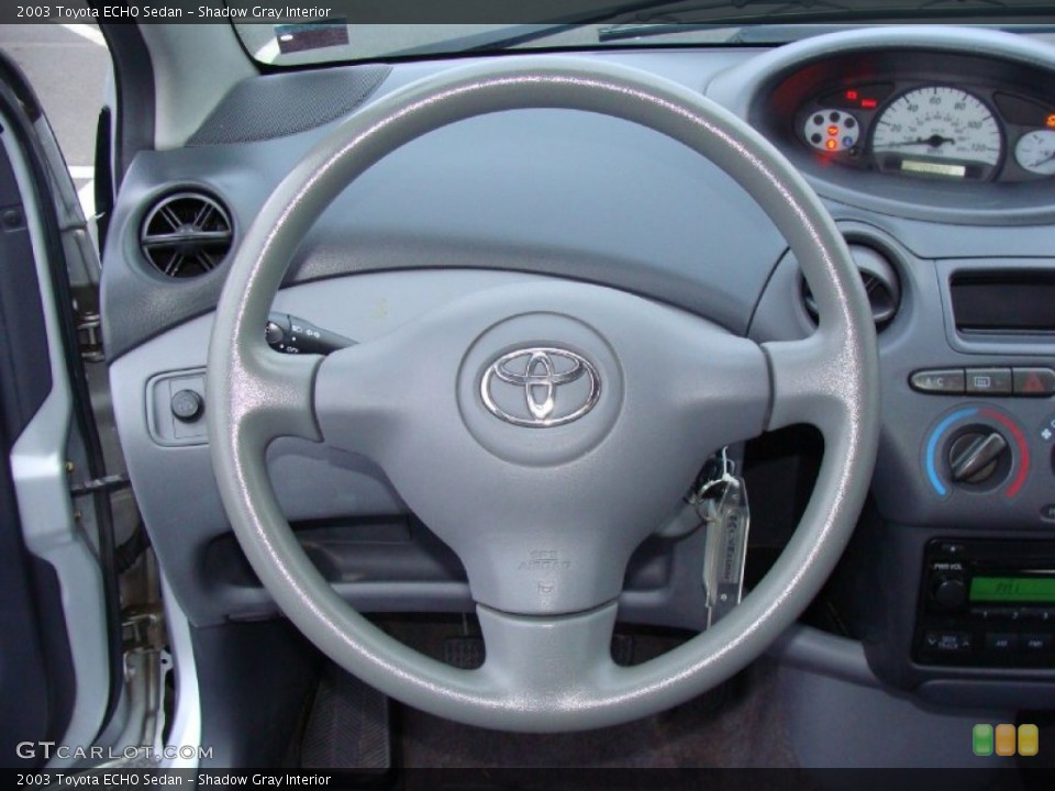 Shadow Gray Interior Steering Wheel for the 2003 Toyota ECHO Sedan #58887318