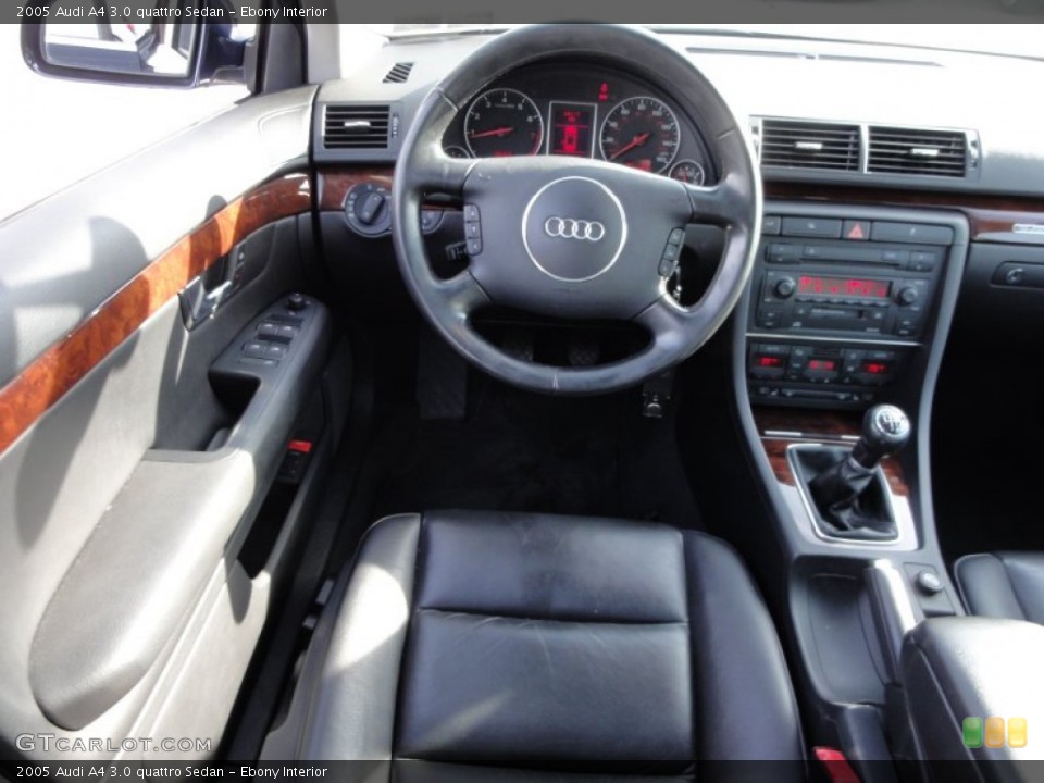 Ebony Interior Dashboard for the 2005 Audi A4 3.0 quattro Sedan #58888170