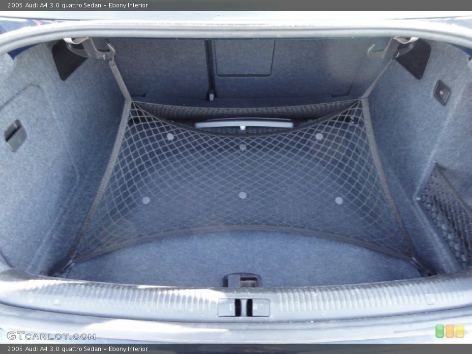 Ebony Interior Trunk for the 2005 Audi A4 3.0 quattro Sedan #58888182