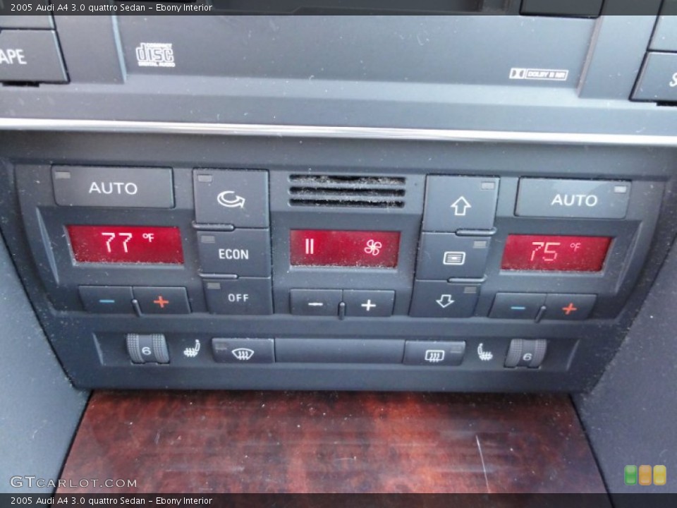 Ebony Interior Controls for the 2005 Audi A4 3.0 quattro Sedan #58888320