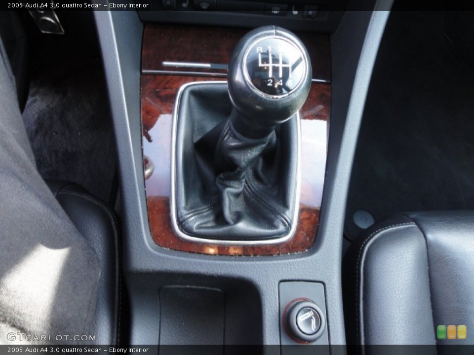 Ebony Interior Transmission for the 2005 Audi A4 3.0 quattro Sedan #58888332