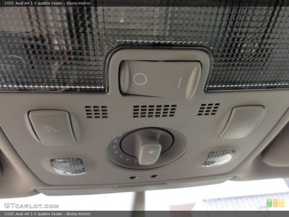 Ebony Interior Controls for the 2005 Audi A4 3.0 quattro Sedan #58888342