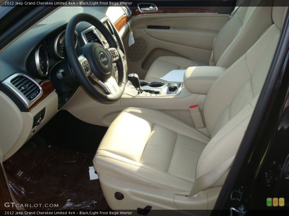 Black/Light Frost Beige Interior Photo for the 2012 Jeep Grand Cherokee Limited 4x4 #58889658
