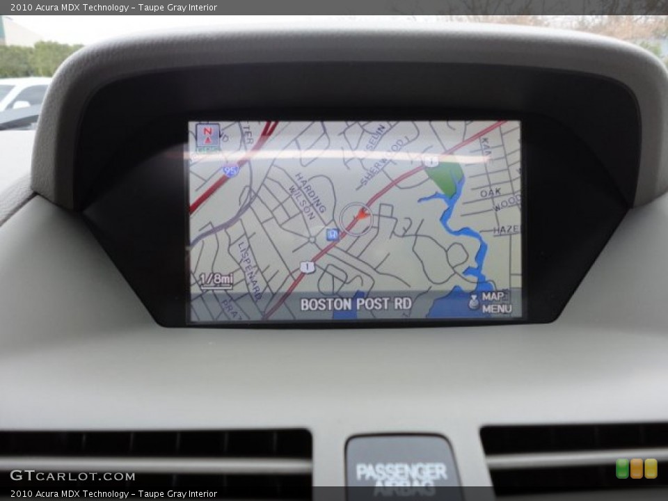 Taupe Gray Interior Navigation for the 2010 Acura MDX Technology #58893975