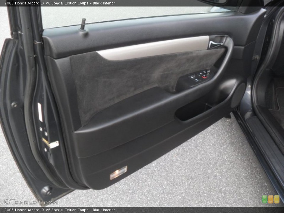 Black Interior Door Panel for the 2005 Honda Accord LX V6 Special Edition Coupe #58894047