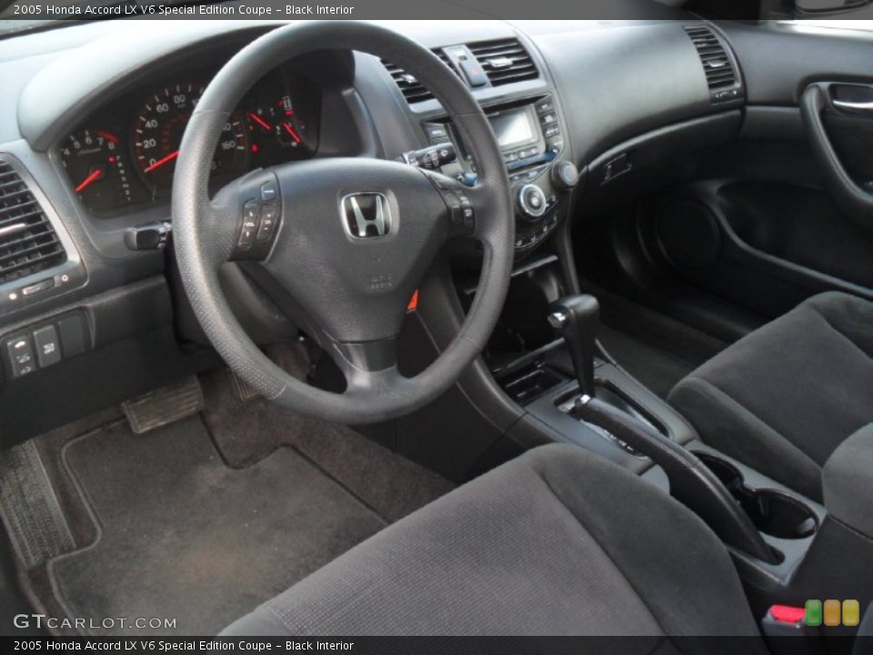 Black Interior Prime Interior for the 2005 Honda Accord LX V6 Special Edition Coupe #58894182