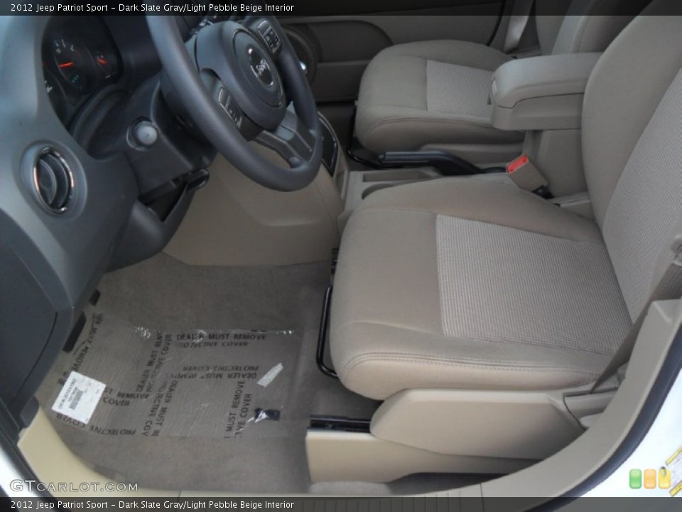 Dark Slate Gray/Light Pebble Beige Interior Photo for the 2012 Jeep Patriot Sport #58894236