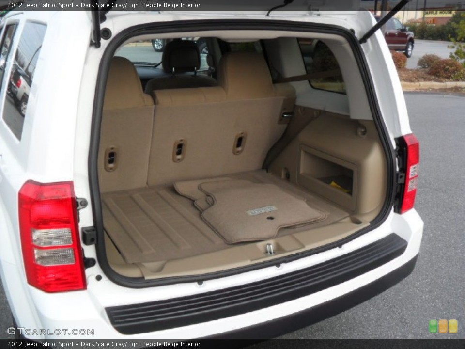 Dark Slate Gray/Light Pebble Beige Interior Trunk for the 2012 Jeep Patriot Sport #58894328