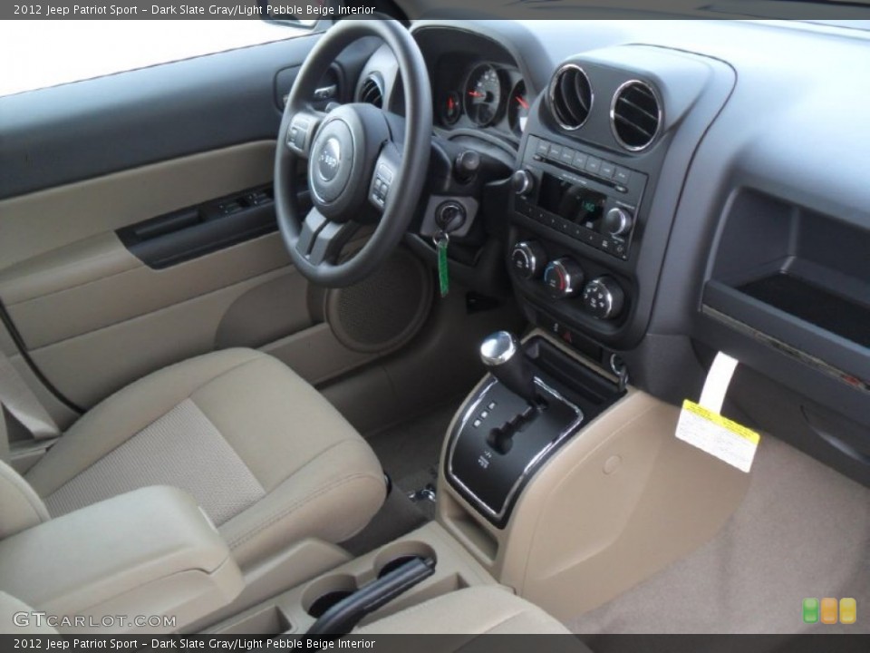 Dark Slate Gray/Light Pebble Beige Interior Photo for the 2012 Jeep Patriot Sport #58894356