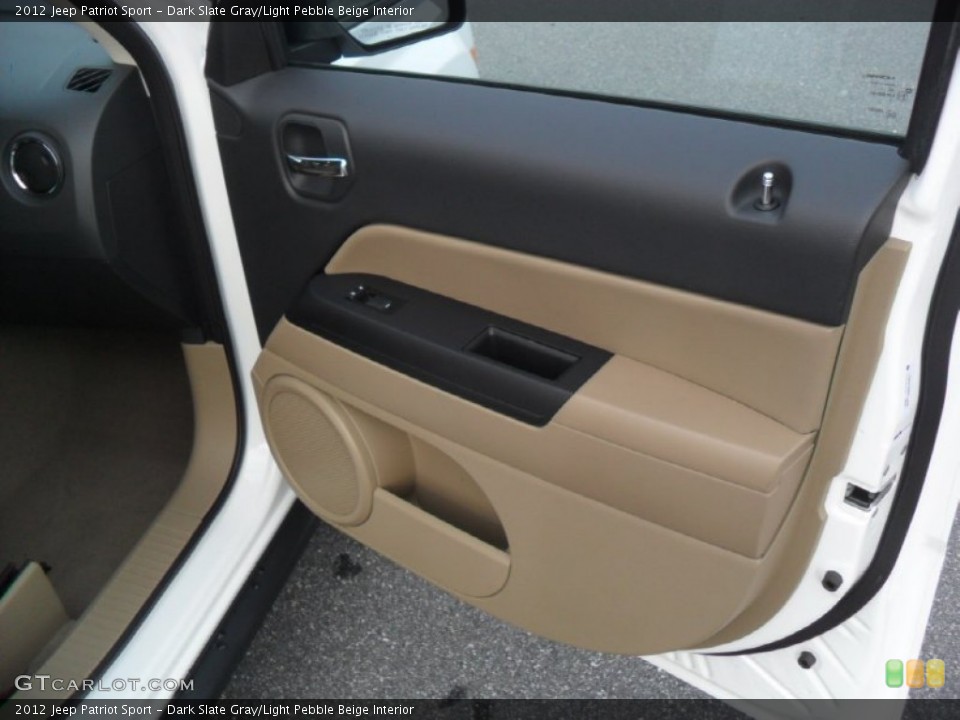 Dark Slate Gray/Light Pebble Beige Interior Door Panel for the 2012 Jeep Patriot Sport #58894359