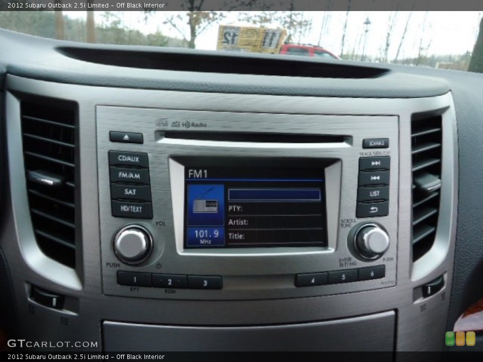 Off Black Interior Audio System for the 2012 Subaru Outback 2.5i Limited #58895631