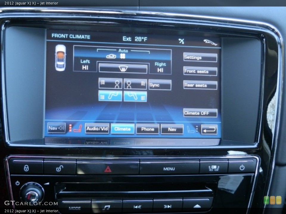 Jet Interior Controls for the 2012 Jaguar XJ XJ #58896030