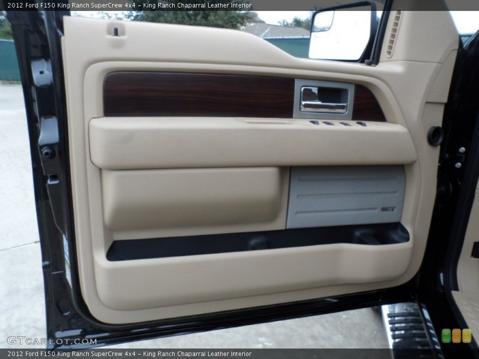 King Ranch Chaparral Leather Interior Door Panel for the 2012 Ford F150 King Ranch SuperCrew 4x4 #58899186