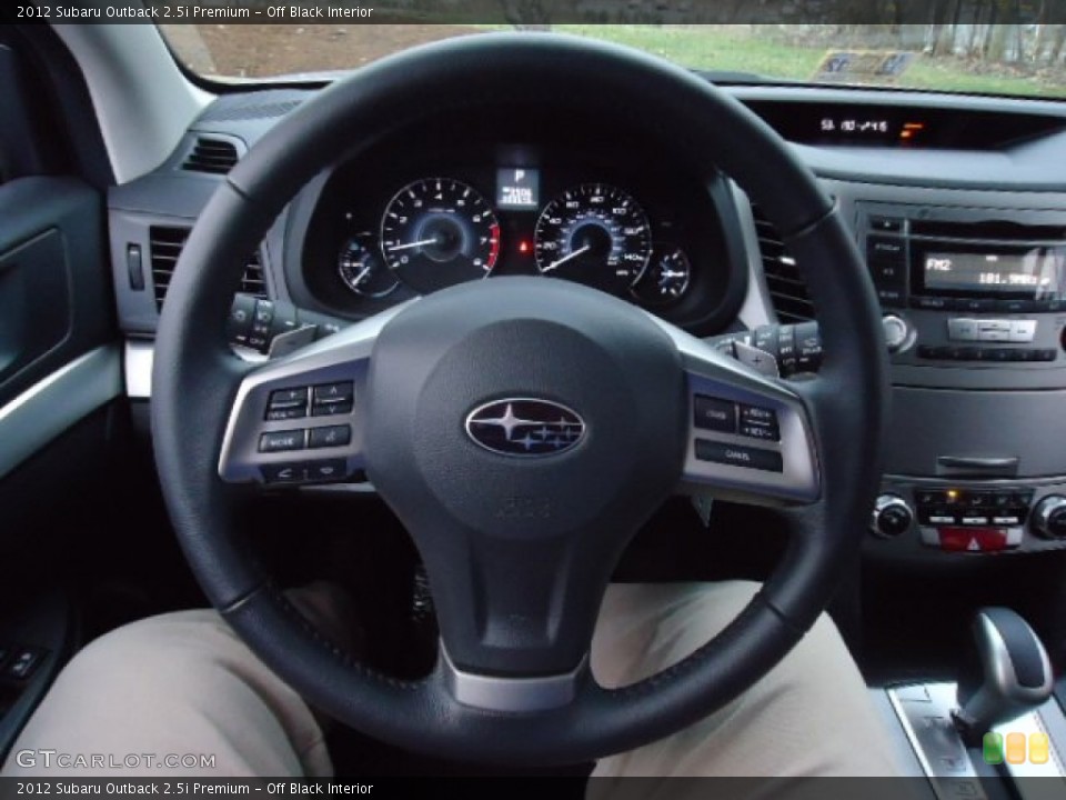 Off Black Interior Steering Wheel for the 2012 Subaru Outback 2.5i Premium #58899462
